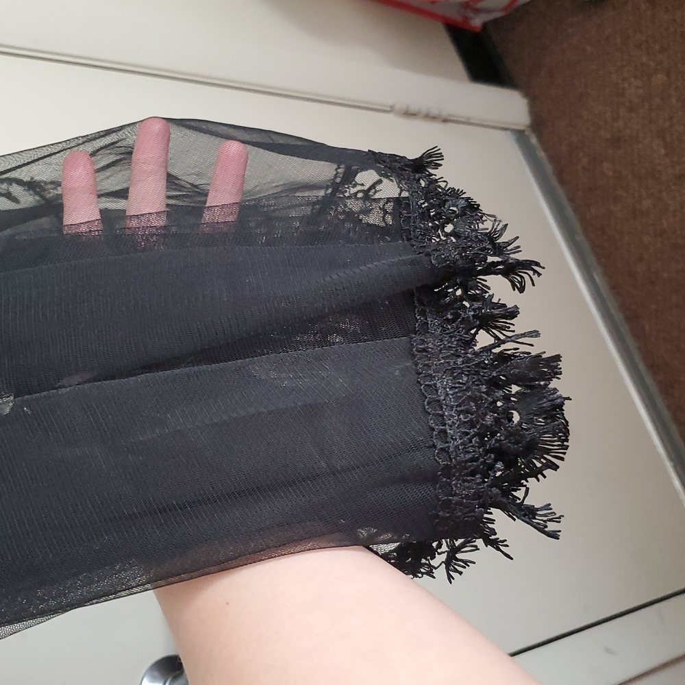 *NWT* Eva Lady Elegant Black Gothic Bustle Skirt - Picture 12 of 16
